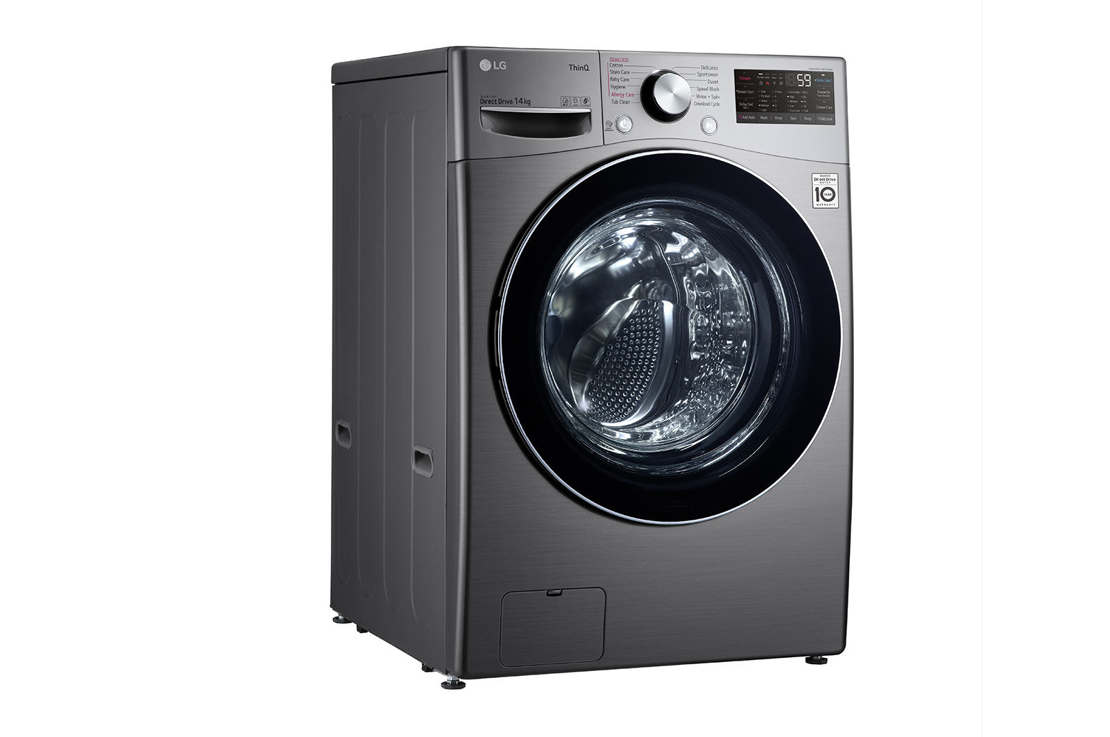 LG 14kg Front Load Washing Machine with  Steam+  and Turbo Clean®, WXL-1014E