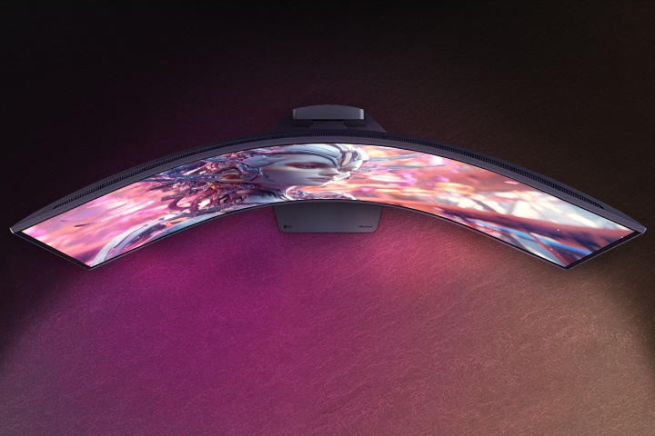 LG UltraGear Gaming-Monitor (52G930B) mit 1.000R-Curved-Design für ein komfortableres und immersiveres Seherlebnis