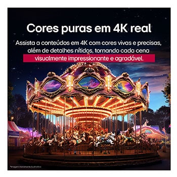 A tela de uma LG TV com um AI Magic Remote em primeiro plano. O botão AI está destacado, e um balão de fala mostra o texto: “Sugira um filme de que eu goste”. Na tela, vemos o ícone do usuário E, indicando como o AI Voice ID foi capaz de identificar qual era o usuário e fornecer recomendações personalizadas com base apenas na sua voz.