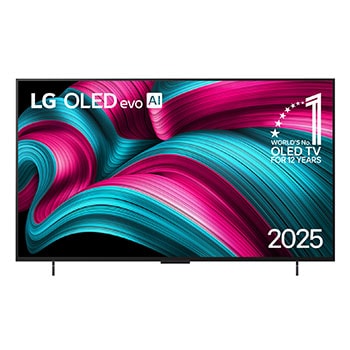 Rear view of LG OLED evo AI C5E 4K Smart TV.