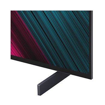 Front view and side view of LG OLED evo AI C5E 4K Smart TV showing its length, width, height, and depth dimensions.