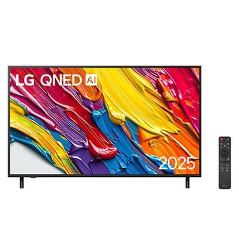 Vista frontal da Smart TV LG QNED AI 4K QNED82 de 50 polegadas 2025 50QNED82ASG