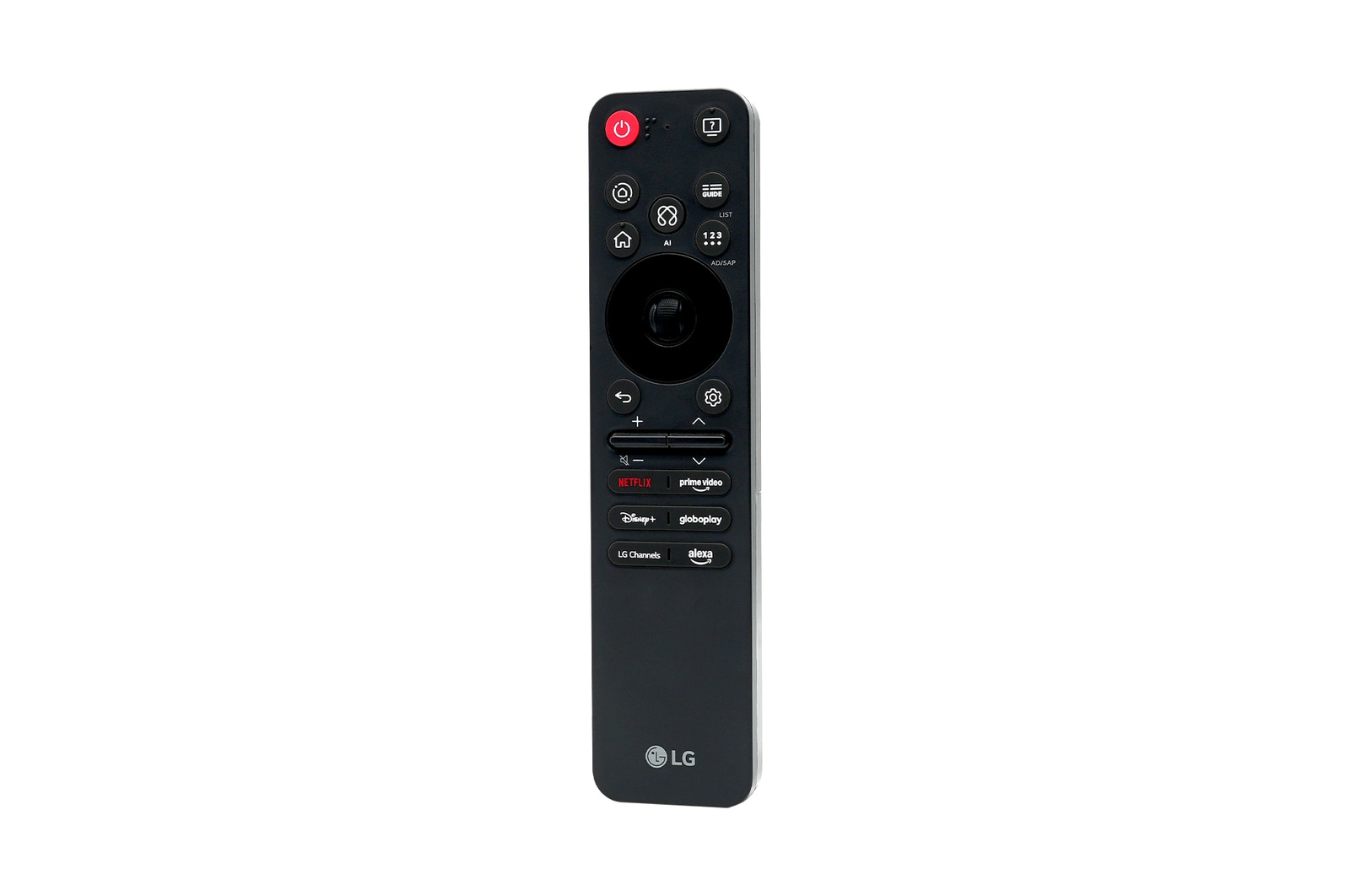 Vista frontal de Controle Magic Remote para LG TV série 2025 AKB76046604