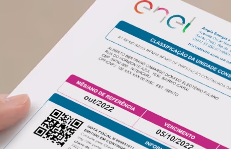 Esta é uma imagem que mostra a conta de energia.