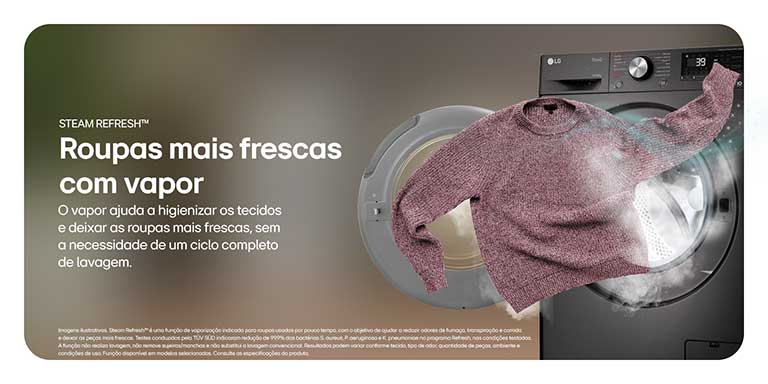 Steam RefreshTM Lavagem a seco