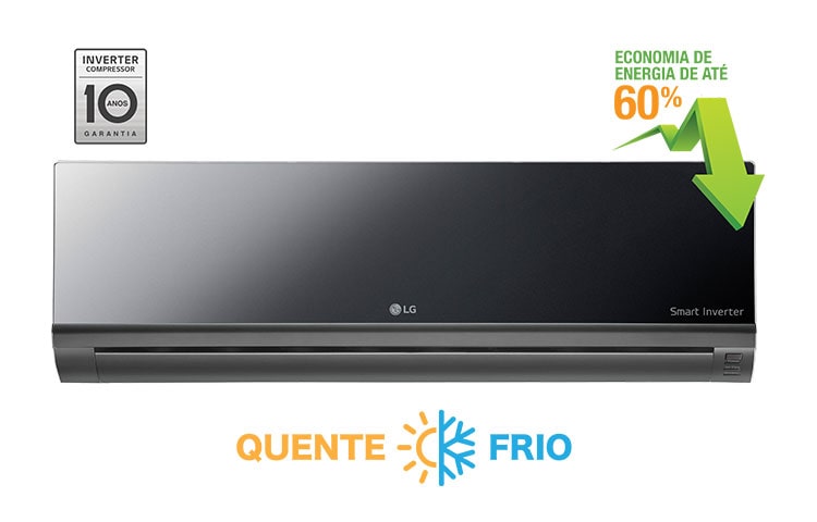 LG Ar Condicionado Split LG Smart Inverter Artcool, 12.000 Btu/h Quente/Frio, AS-W122BRG2