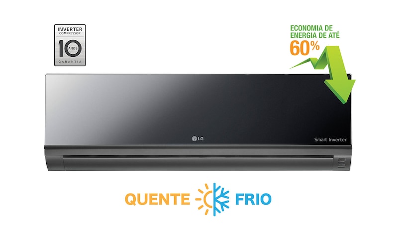 LG Ar Condicionado Split LG Smart Inverter Artcool, 22.000 Btu/h Quente/Frio, AS-W242CRG2