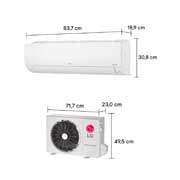LG Ar-condicionado LG AI Dual Inverter Voice Frio 12.000 BTU Branco 220V, S3-Q12JA31K