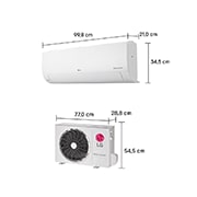 LG Ar-Condicionado LG AI Dual Inverter Compact 18.000 BTU Frio 220V, S3-Q18KLQAL