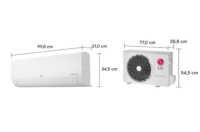 LG Ar-Condicionado LG AI Dual Inverter Compact 18.000 BTU Frio 220V, S3-Q18KLQAL