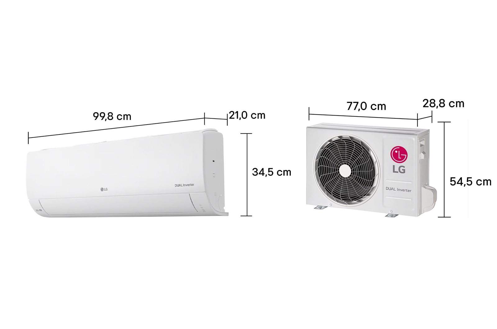 LG Ar-Condicionado LG AI Dual Inverter Compact 18.000 BTU Frio 220V, S3-Q18KLQAL