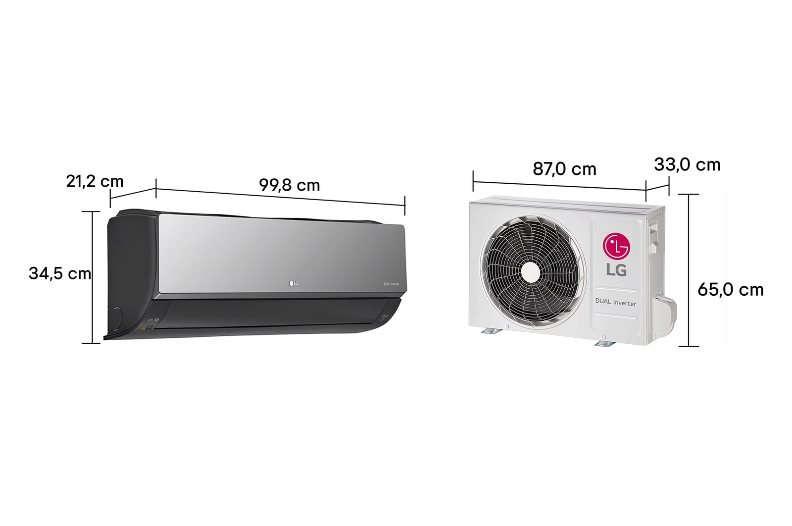 LG Ar-Condicionado LG AI Dual Inverter Voice Artcool 24.000 BTU Frio 220V, S3-Q24K2R1B