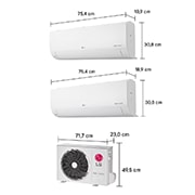 LG Ar-Condicionado LG AI Dual Inverter Voice Bi-Split Frio (Evaporadoras 9.000+9.000 BTU) 220V, S32Q16SA181