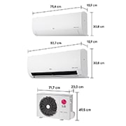 LG Ar-Condicionado LG AI Dual Inverter Voice Bi-Split Frio (Evaporadoras 9.000+12.000 BTU) 220V, S32Q16SA212