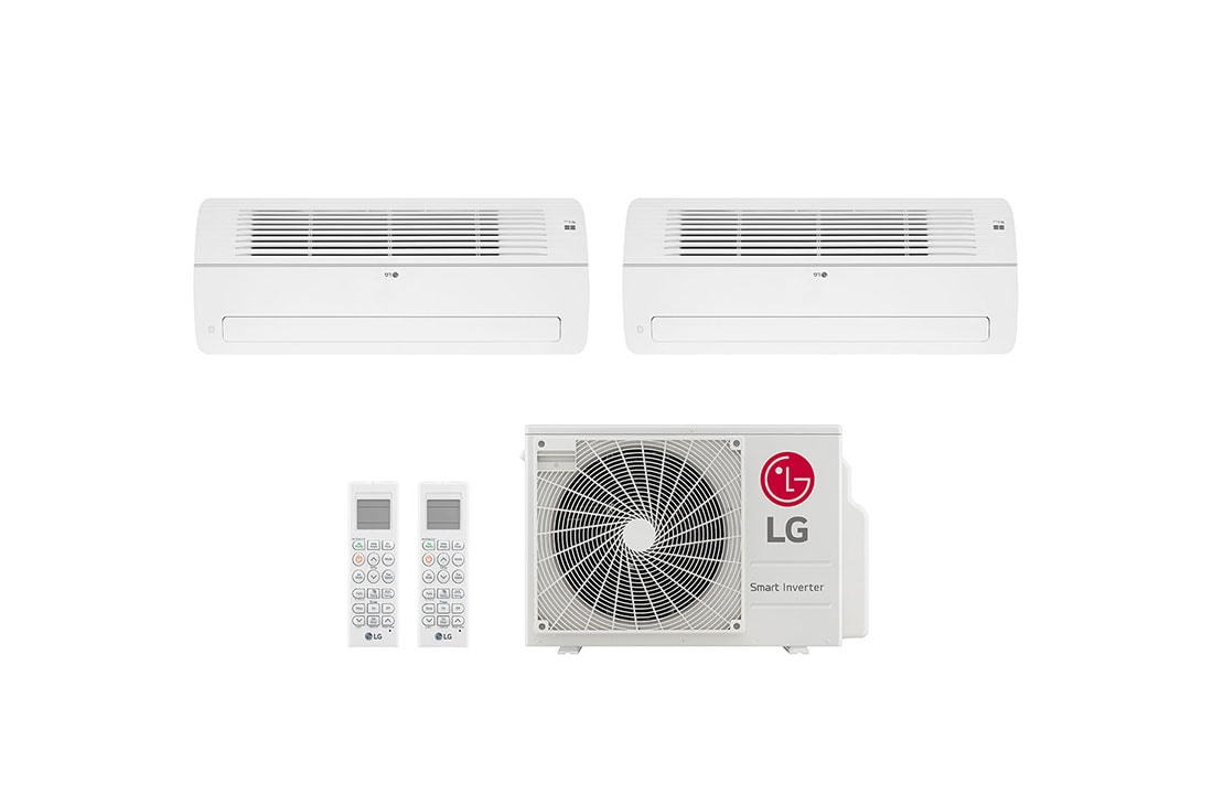 LG Ar condicionado Multi Split Inverter 2 ambientes (2 X 1via 9.000BTUS) Quente/Frio WiFi integrado, MIN21V1