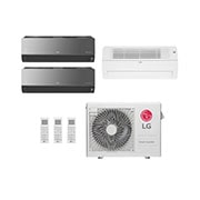 LG Ar condicionado Multi Split Inverter 3 ambientes (2 X Artcool 9.000BTUS, 1 Via 12.000BTUs) Quente/Frio WiFi integrado, MULTI3