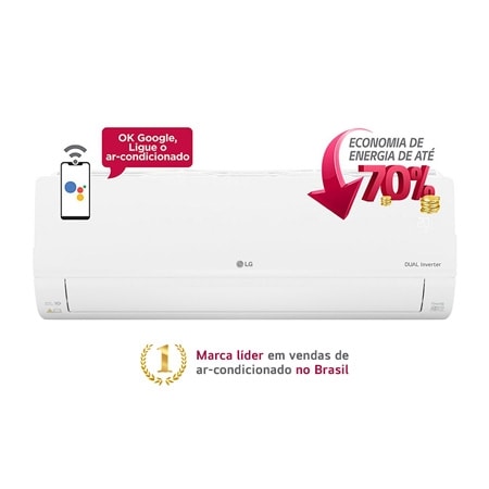 Ar Condicionado Split LG DUAL Inverter Voice 12.000, Frio, 127V