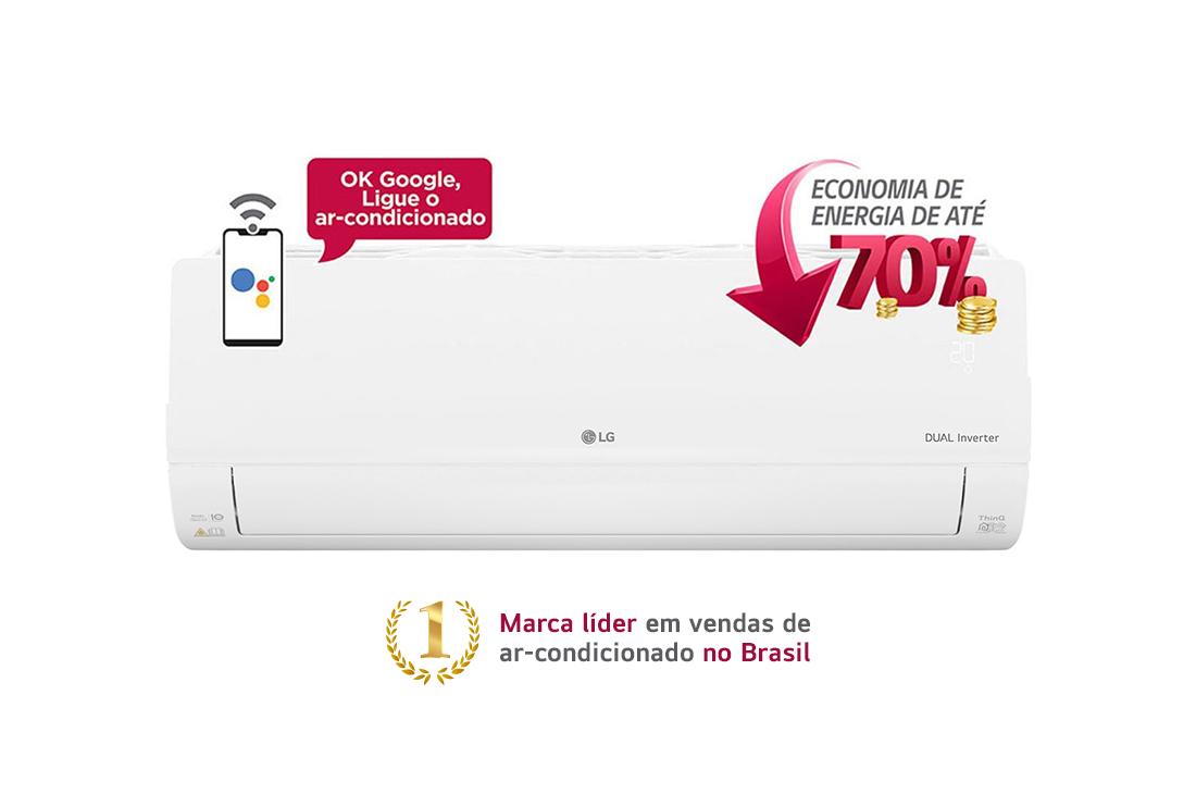 LG DUAL Inverter VOICE 18.000 Frio 220v, S4-Q18KL31B