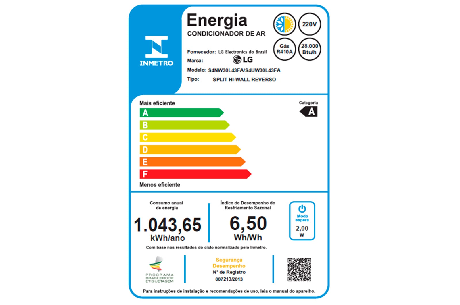 LG Ar Condicionado Split LG DUAL InverterVoice 30.000, Quente/Frio, 220V, S4-W30L43FA-