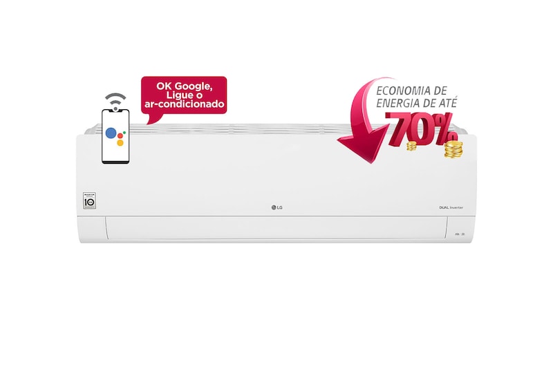 LG Ar Condicionado Split LG DUAL InverterVoice 30.000, Quente/Frio, 220V, S4-W30L43FA-