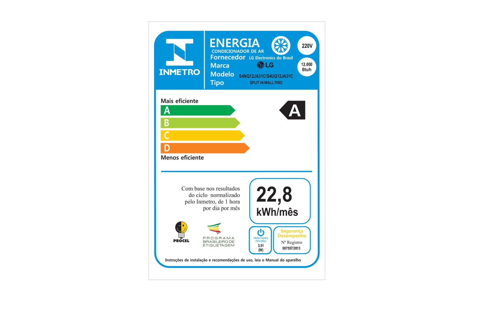 LG Ar-Condicionado LG DUAL Inverter VOICE 12.000 220V Frio ThinQ Google Assistente S4-Q12JA31C, S4-Q12JA31C