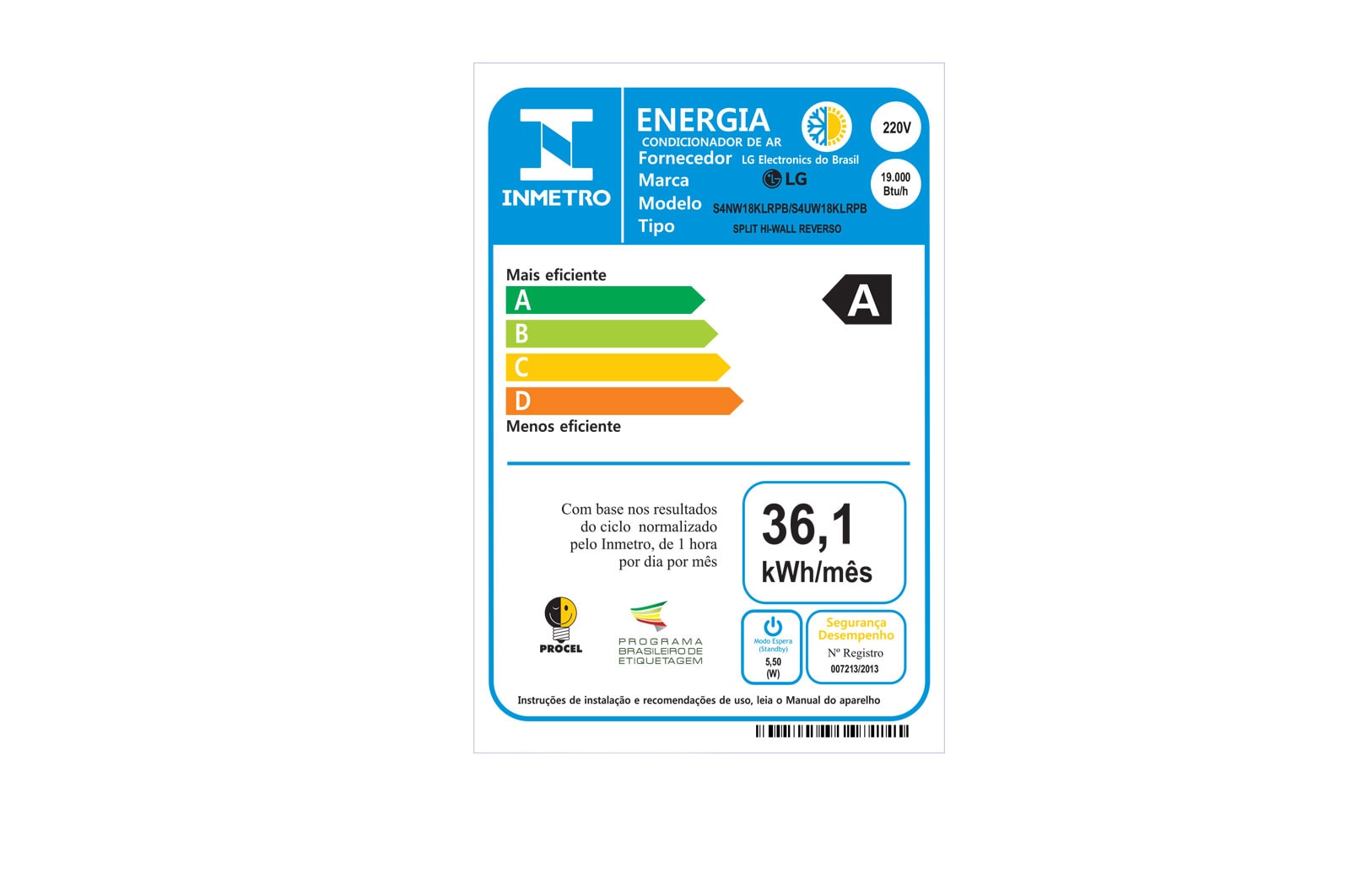 LG Ar Condicionado Split LG DUAL Inverter VOICE ARTCOOL 18.000 Quente/Frio 220V, S4-W18KLRPB
