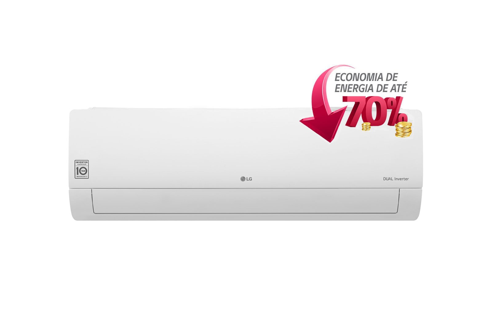 LG Ar Condicionado Split LG DUAL Inverter Modelo 12.000 Frio, S4-Q12JA3WC