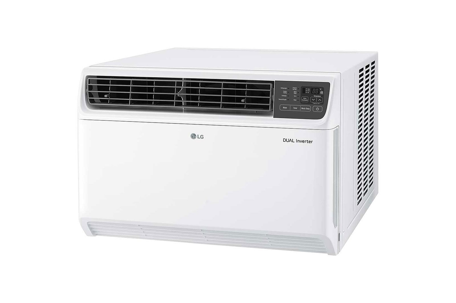 LG Ar Condicionado Janela LG DUAL Inverter VOICE 10.000 Frio, 127V, W3NQ10UNNP0