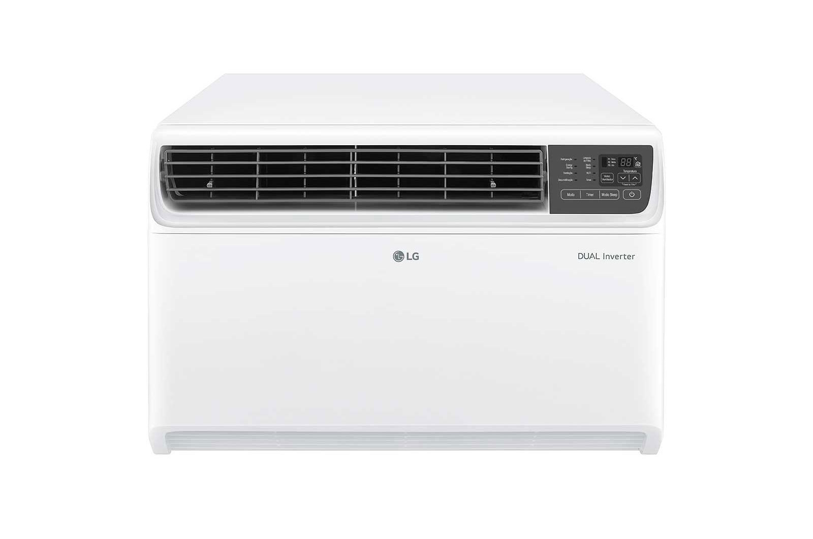 LG Ar Condicionado Janela LG DUAL Inverter VOICE 14.000 Frio, 127V, W3NQ15LNNP0