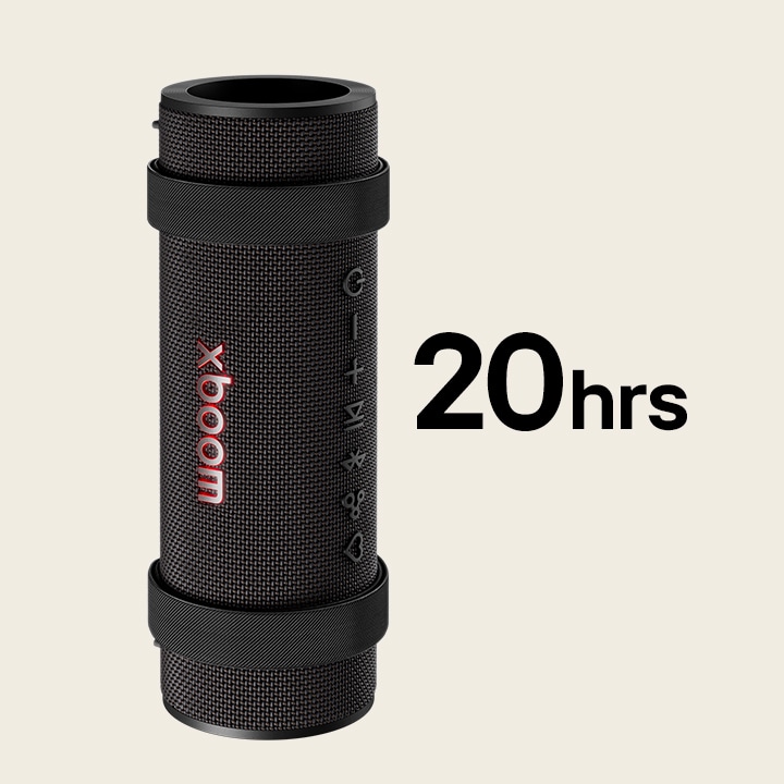 xboom Grab posicionada verticalmente