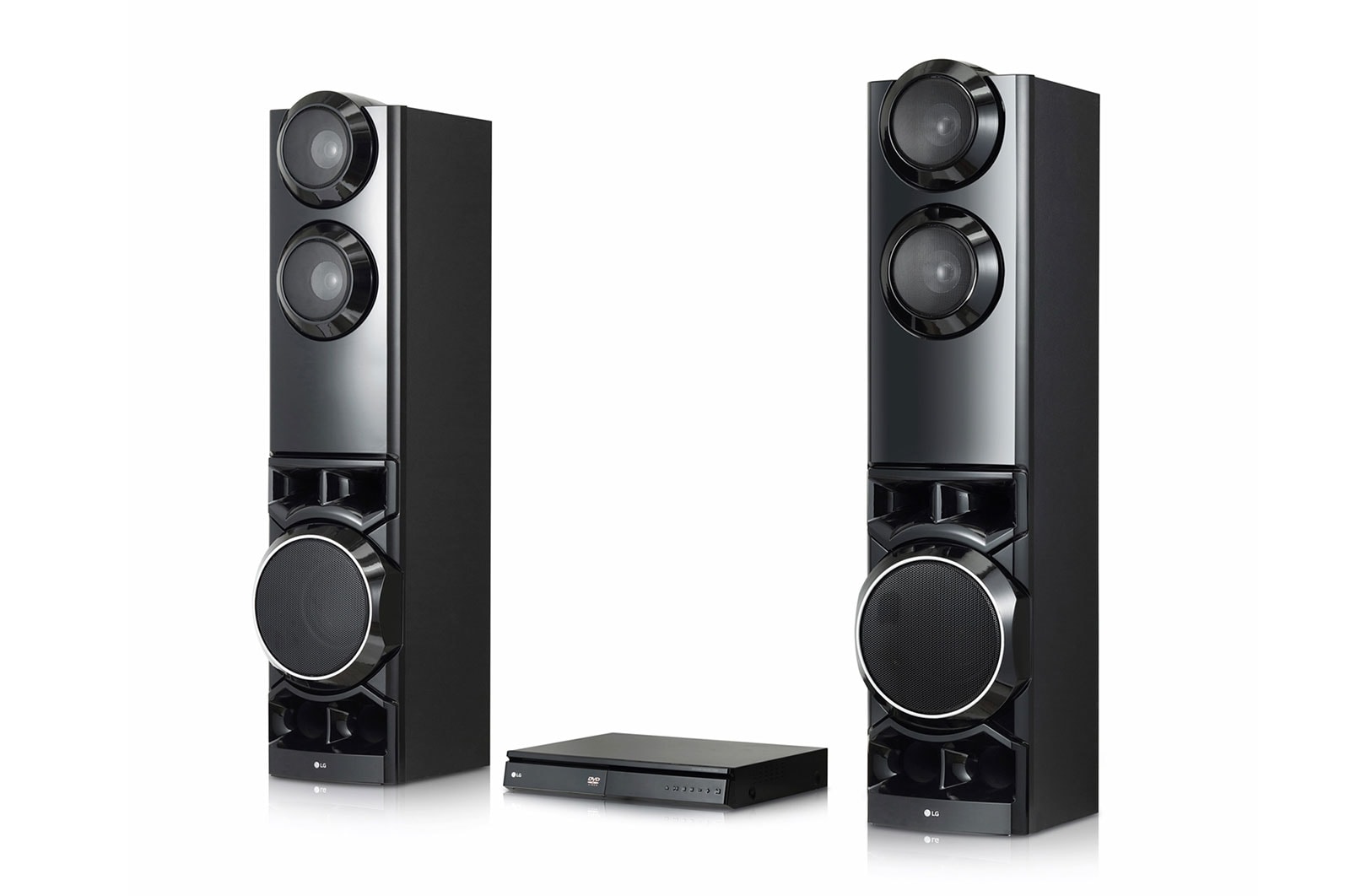 LG Home Theater LG Xboom LHD687 4.2 canais Bluetooth USB HDMI Dual subwoofers integrados Karaokê, LHD687