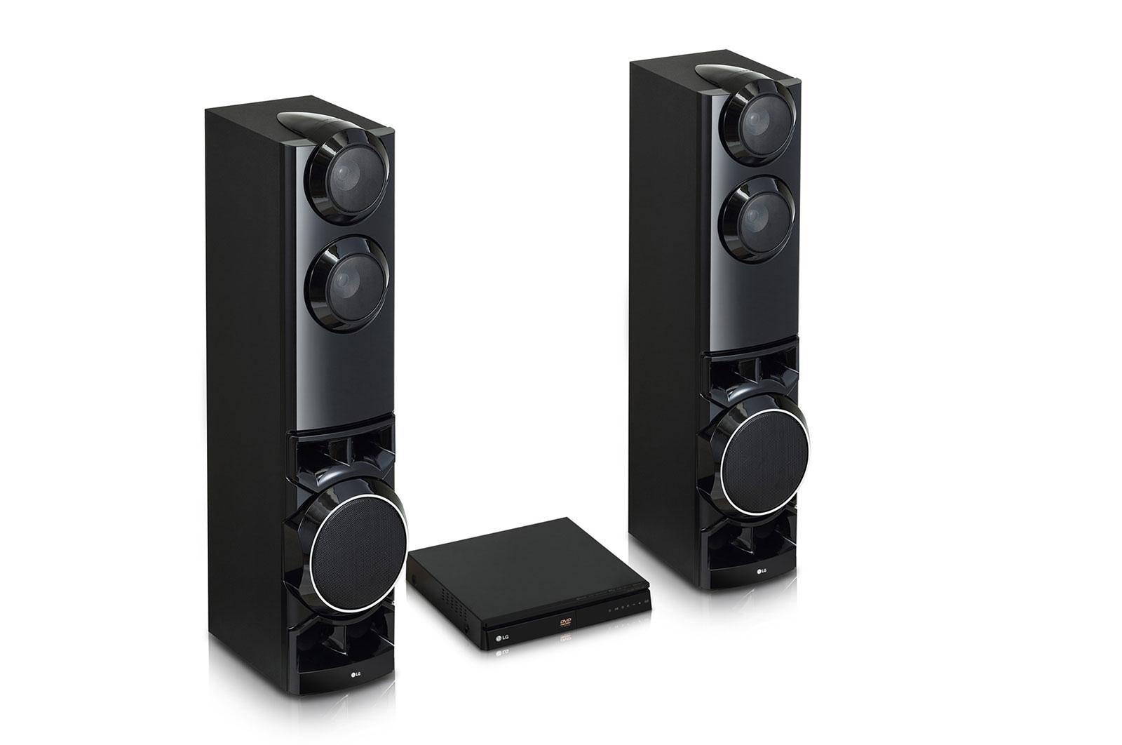 LG Home Theater LG Xboom LHD687 4.2 canais Bluetooth USB HDMI Dual subwoofers integrados Karaokê, LHD687