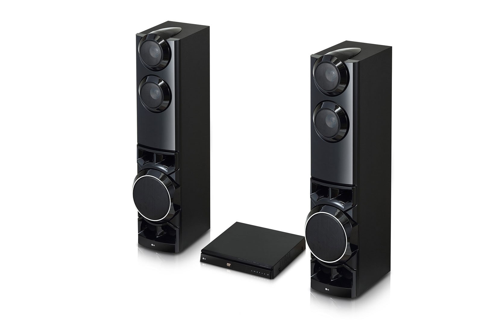 LG Home Theater LG Xboom LHD687 4.2 canais Bluetooth USB HDMI Dual subwoofers integrados Karaokê, LHD687