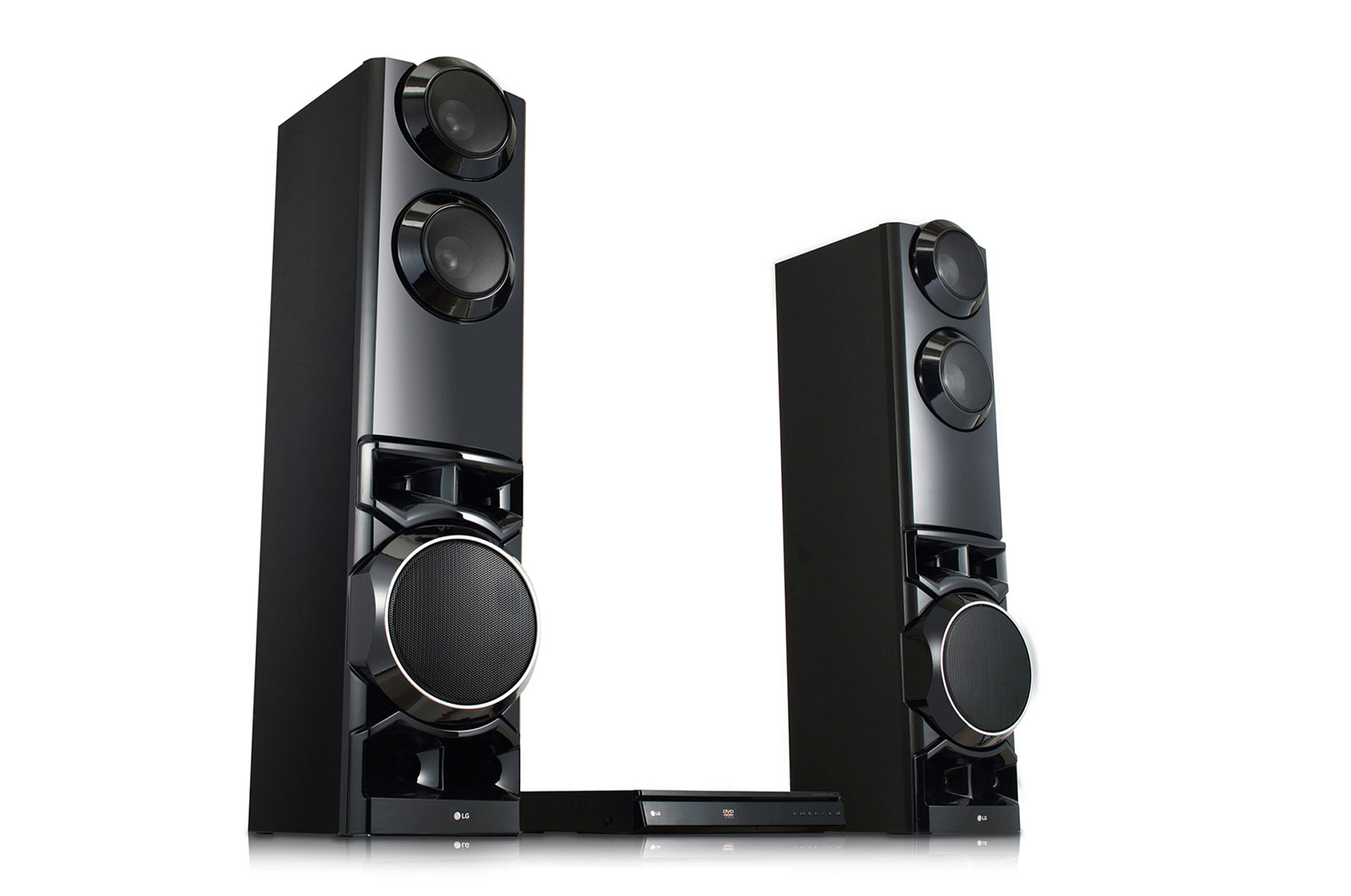 LG Home Theater LG Xboom LHD687 4.2 canais Bluetooth USB HDMI Dual subwoofers integrados Karaokê, LHD687