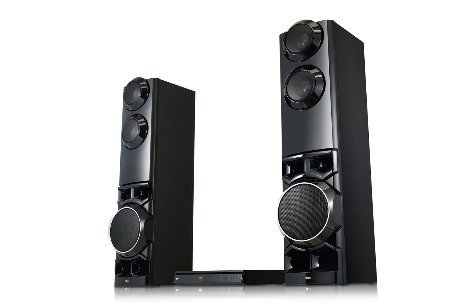 LG Home Theater LG Xboom LHD687 4.2 canais Bluetooth USB HDMI Dual subwoofers integrados Karaokê, LHD687