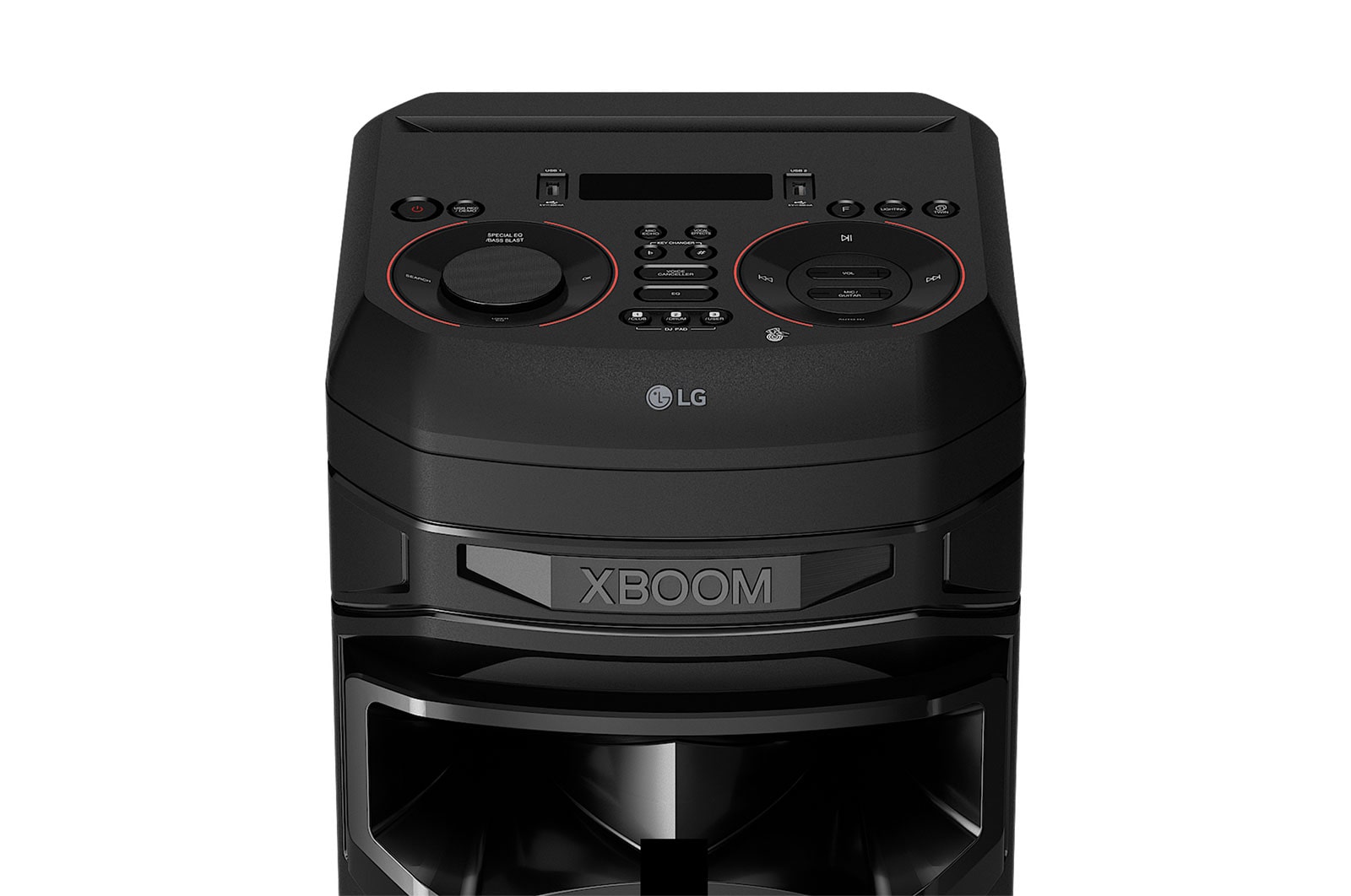 LG XBOOM RNC9 Caixa de Som Acústica Multi Bluetooth Graves Potentes Karaokê Função DJ Entrada de Microfone e Guitarra, RNC9