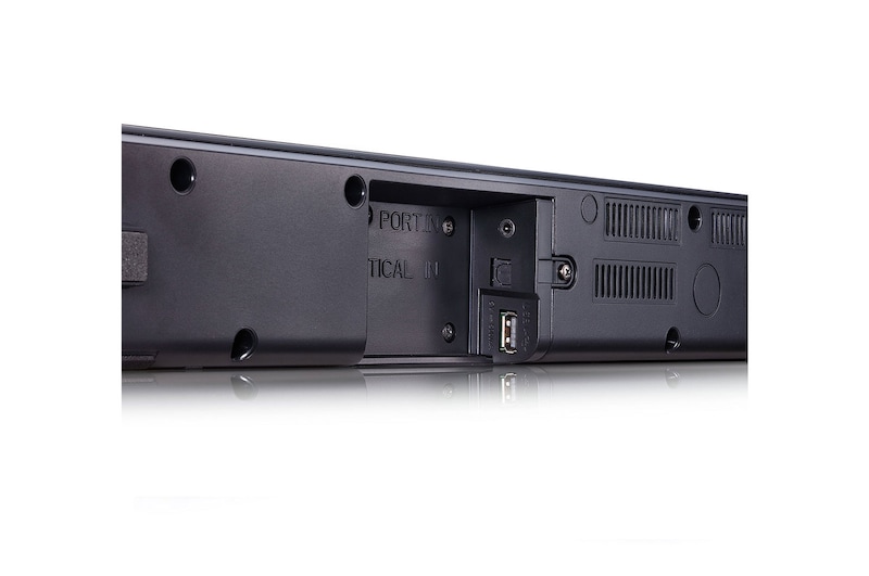 LG Soundbar LG SQC2 2.1 Canais 300W RMS Bluetooth 4.0 Auto Sound Engine (ASE) Adaptive Sound Control (ASC) Sem Fios, SQC2