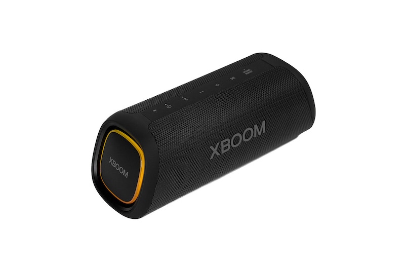 Vista frontal de LG XBOOM XG7S Caixa de som Bluetooth portátil - IP67 e 24 horas de bateria XG7S