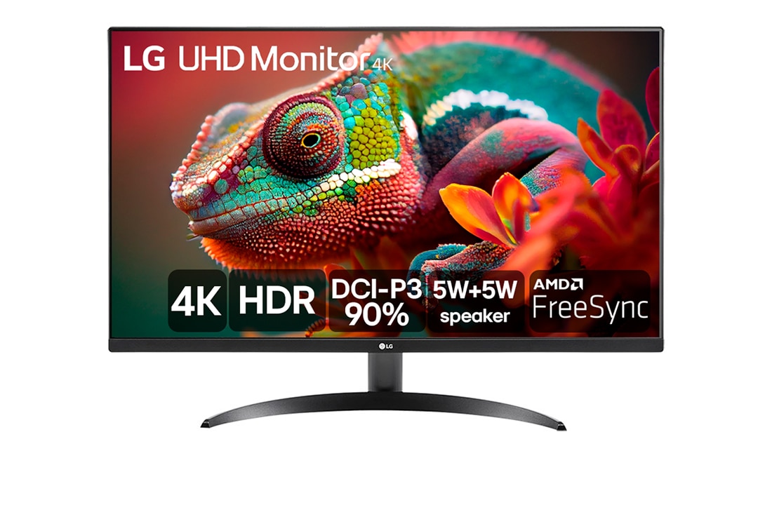 LG Monitor LG Ultra UHD 32'' 4K, HDMI, HDR10, AMD Free Sync, MaxxAudio, Dynamic Action Sync, Black Stabilizer - 32UR500-B, 32UR500-B