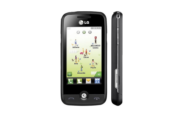 LG Interface 3D interativa com contatos divertidos., GS290