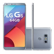 LG G6 64GB Platinum - A Tela De Cinema Que Cabe Na Sua Mão, LGH870I-PLATINUM