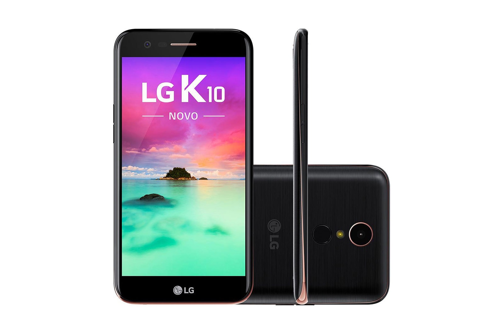 LG Smartphone LG K10 Preto 32 GB de Memória interna e Câmera de 13MP, LGM250DS-Preto