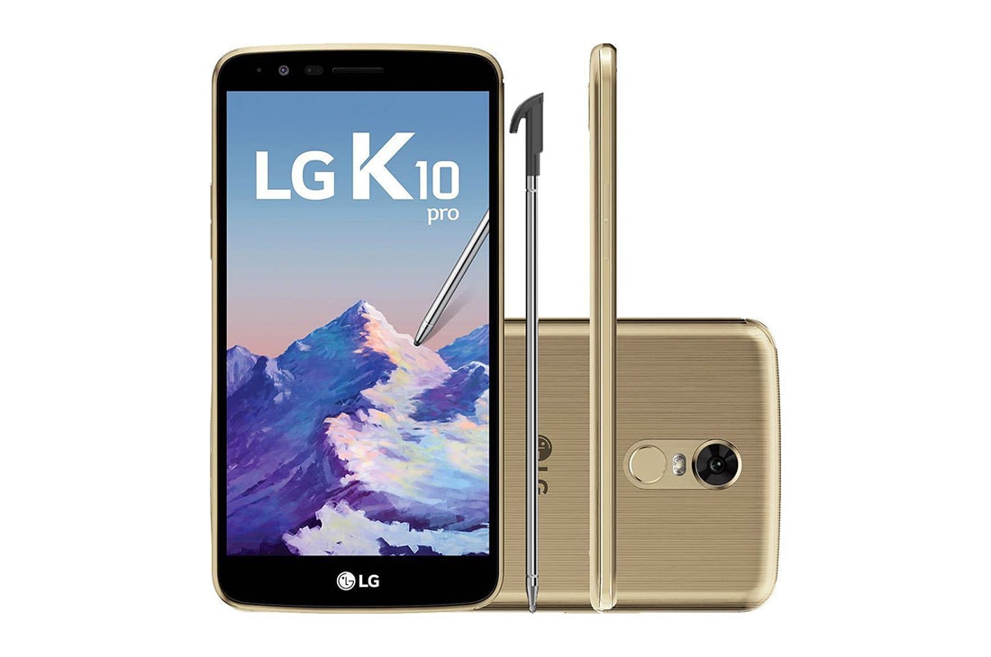 LG K10 Pro Dourado - LGM400DF-Dourado | LG BR