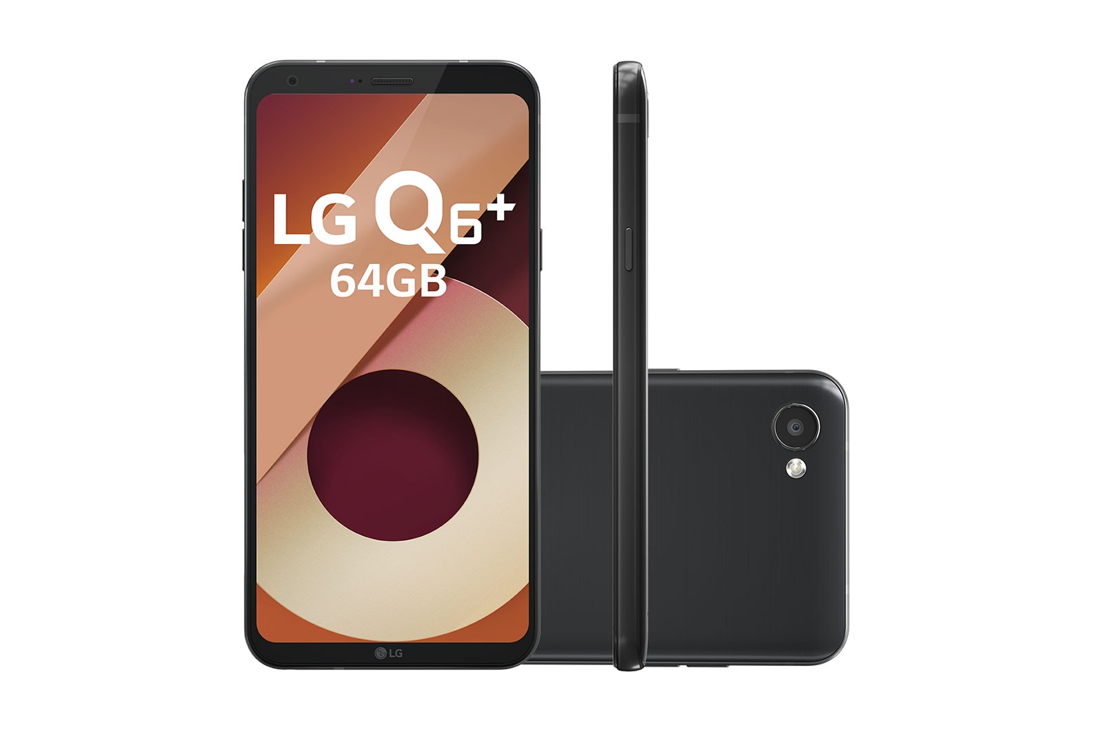 LG Smartphone LG Q6 Plus Black 64 GB de Memória interna e Câmera de 13MP, LGM700TV Q6 PLUS Black