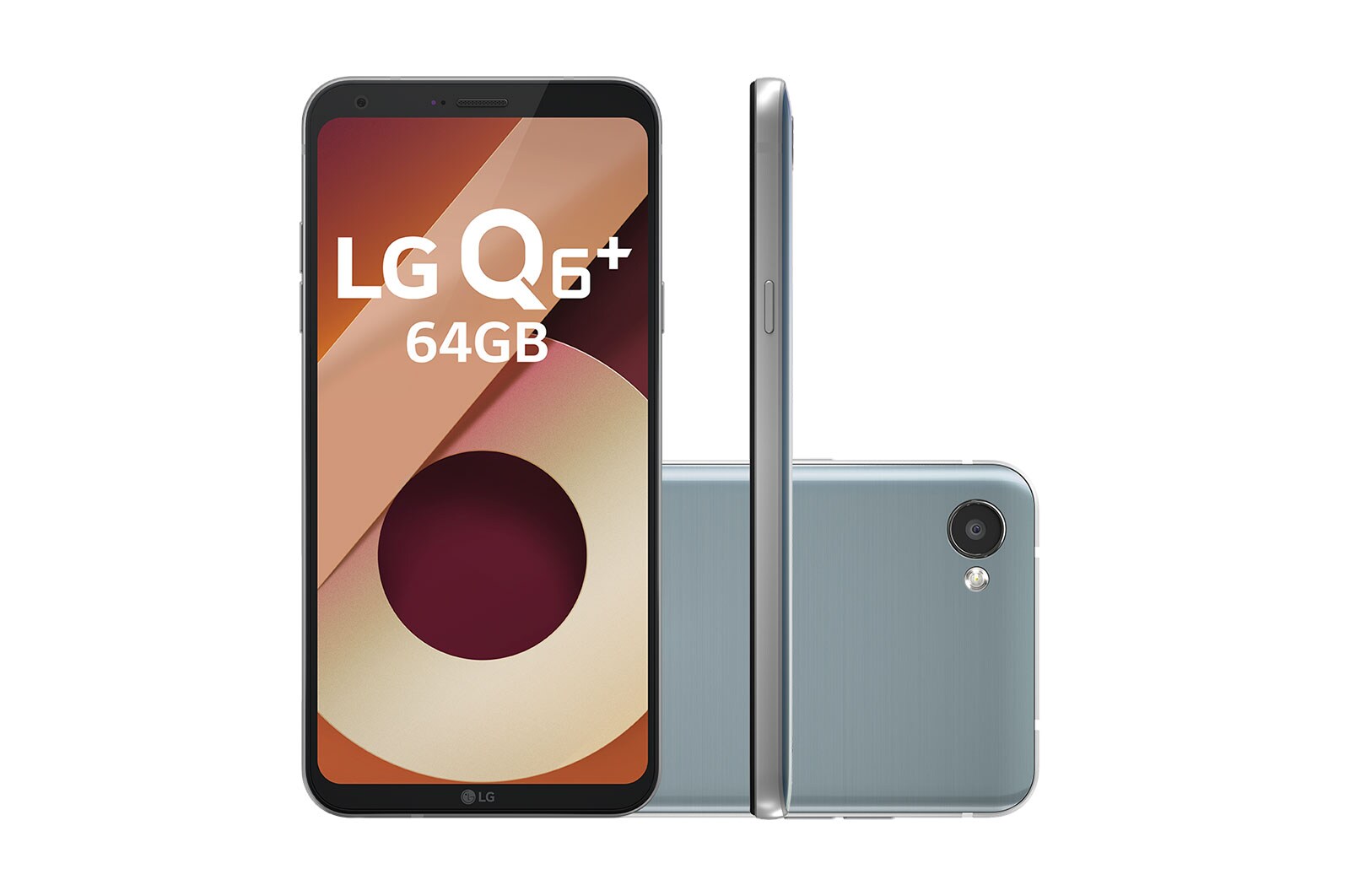 LG Smartphone LG Q6 Plus Platinum 64 GB de Memória interna e Câmera de 13MP, LGM700TV Q6 PLUS Platinum