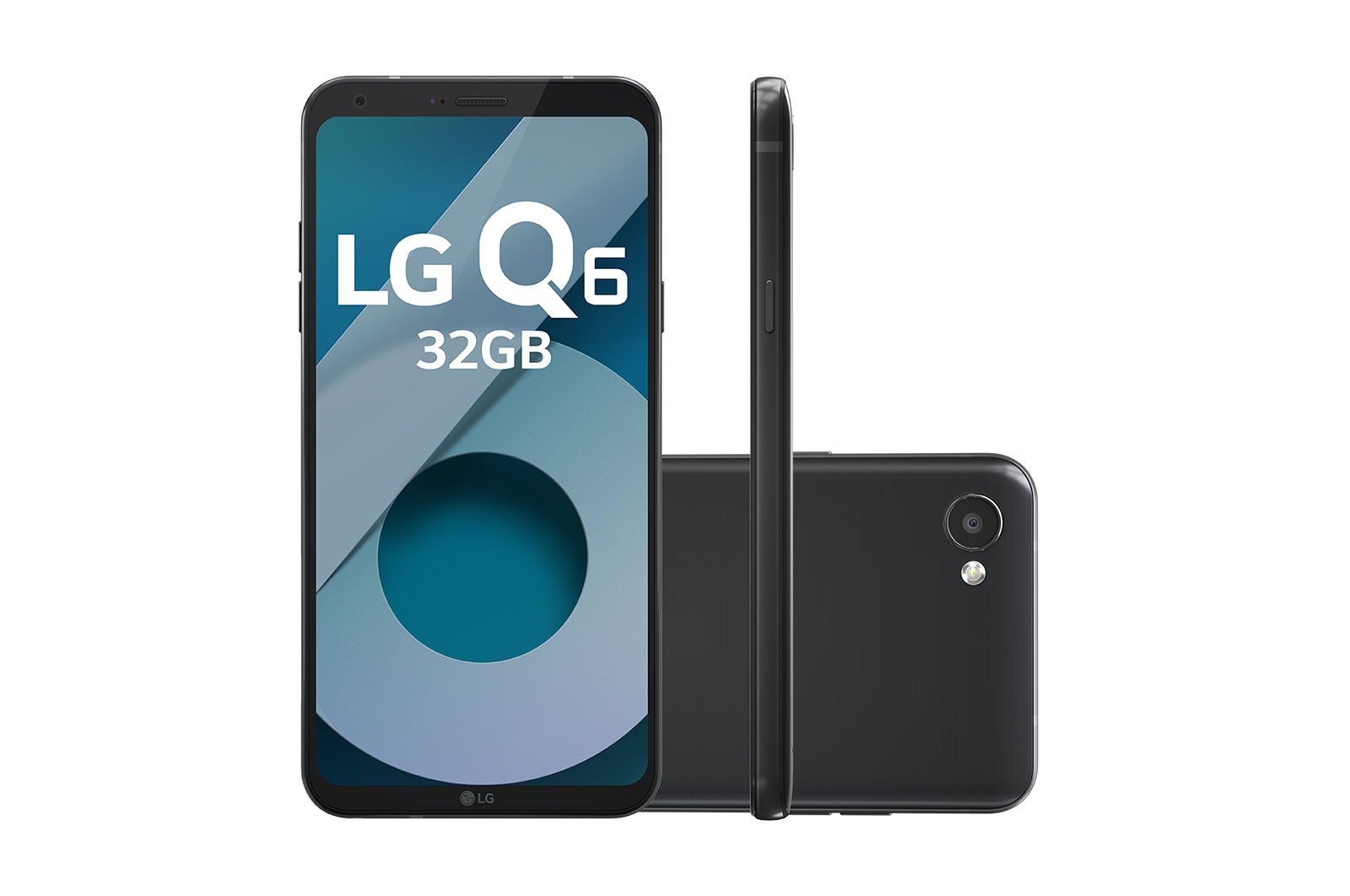 LG Smartphone LG Q6 Black 32 GB de Memória interna e Câmera de 13M, LGM700TV Q6 Black