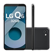 LG Smartphone LG Q6 Black 32 GB de Memória interna e Câmera de 13M, LGM700TV Q6 Black