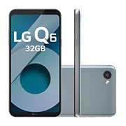 LG Smartphone LG Q6 Plus Platinum 32 GB de Memória interna e Câmera de 13MP, LGM700TV Q6 Platinum