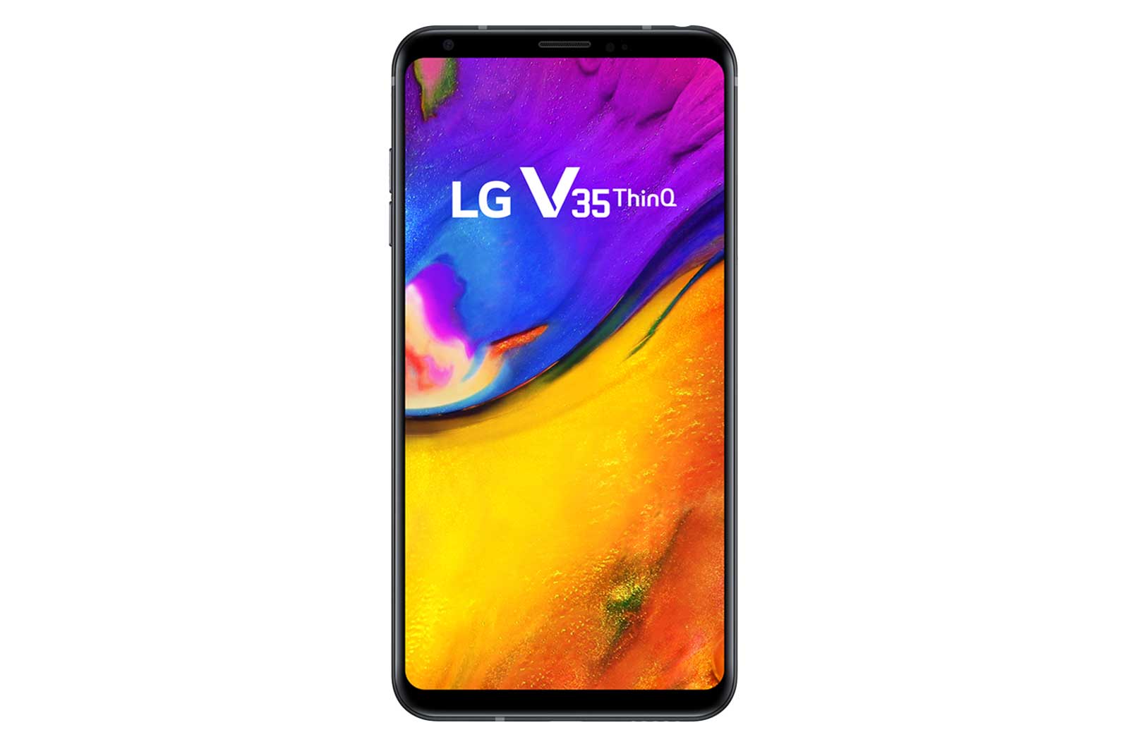 LG Smartphone LG V35 ThinQ™ Câmera dupla traseira de 16MP e 128GB memória, Tela QHD+ OLED FullVision™, Google Lens e Sensor de Impressão Digital, LMV350EAW