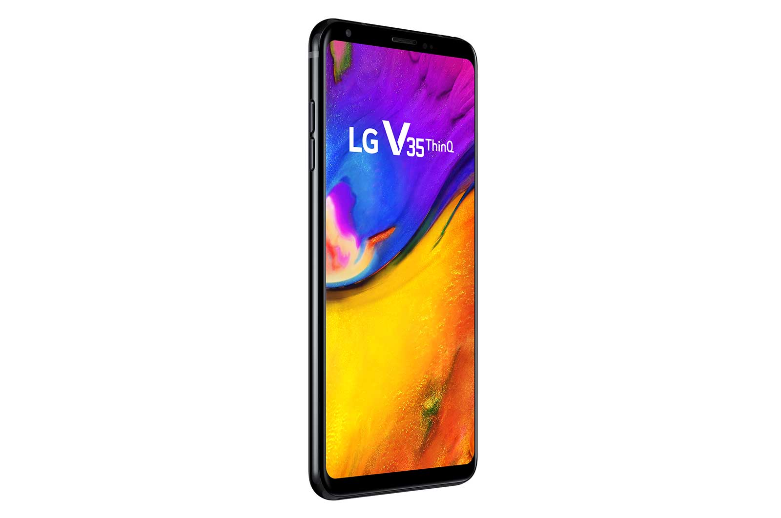 LG Smartphone LG V35 ThinQ™ Câmera dupla traseira de 16MP e 128GB memória, Tela QHD+ OLED FullVision™, Google Lens e Sensor de Impressão Digital, LMV350EAW